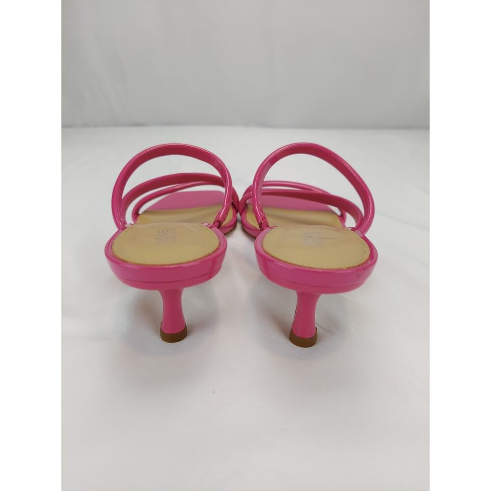 Michael Kors Celia Patent Kitten Pink Mean Girls Sandal Heels Women's Size 7 - Picture 3 of 8